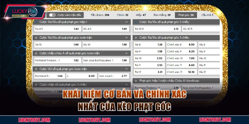 Khái niệm cơ bản và chính xác nhất của kèo phạt góc